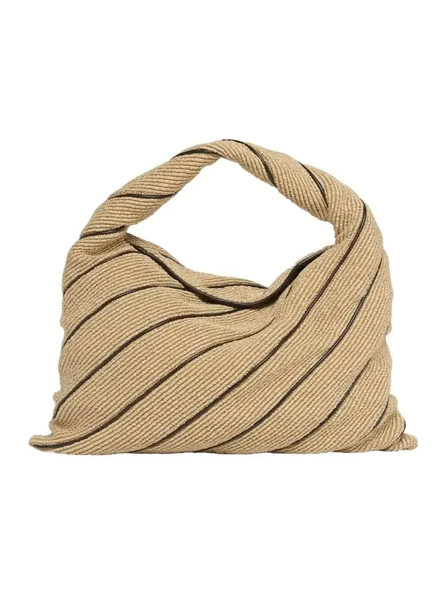 Hop Large Striped Shoulder Bag Hop Large Striped Shoulder Bag
