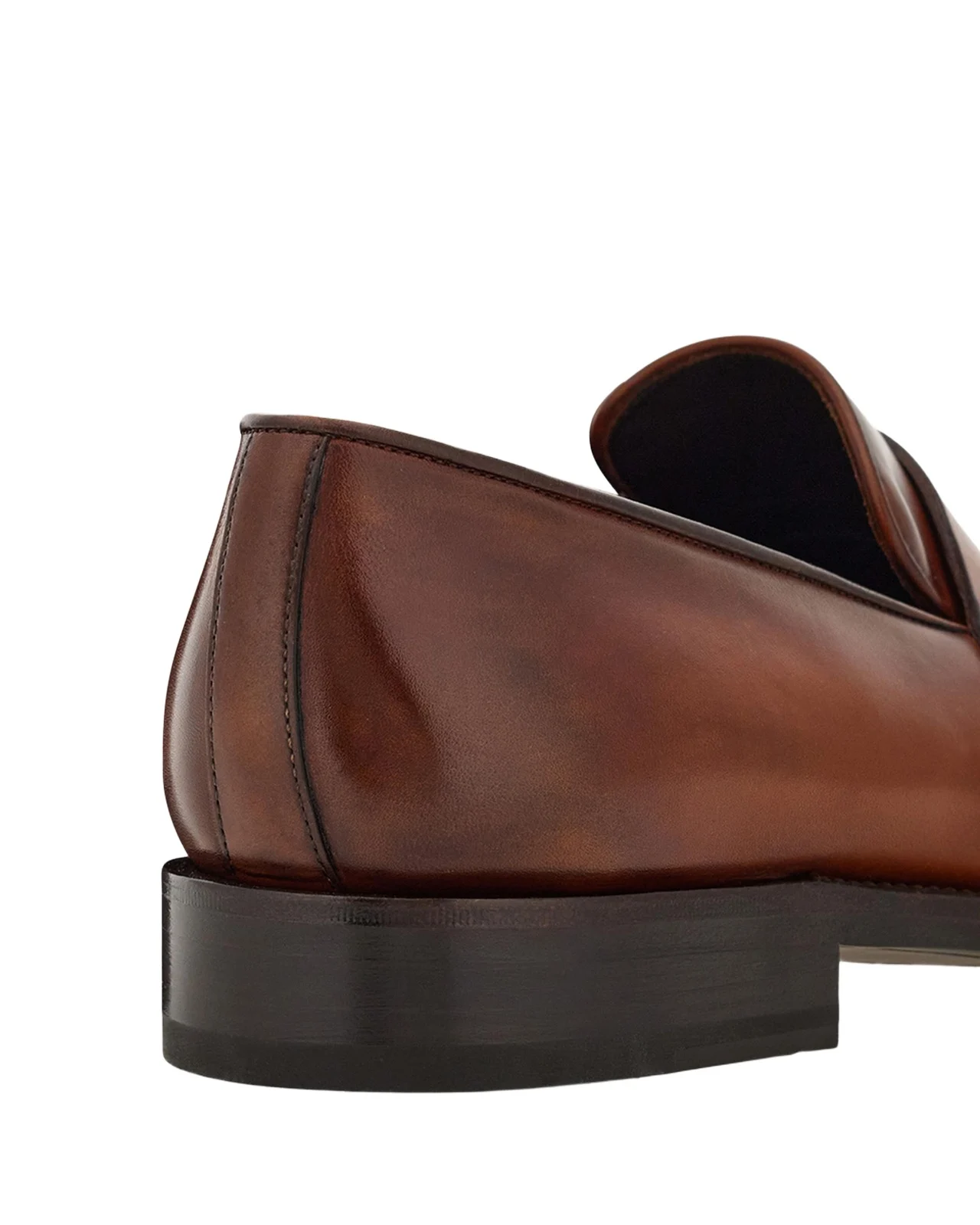 Men's Brandy Tramezza Leather Penny Loafers
