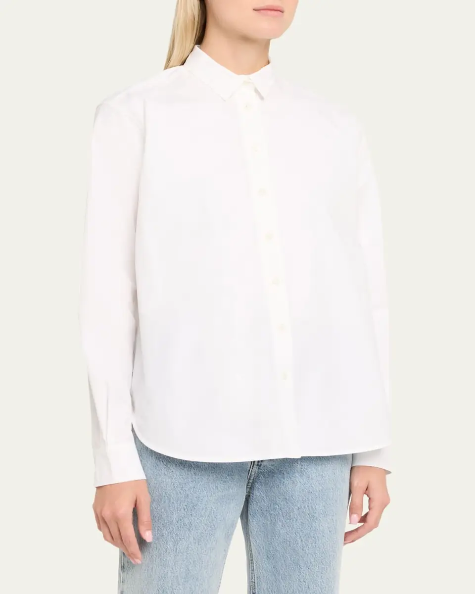 Toteme Signature Cotton Button-Down Shirt | Thumbnail 4