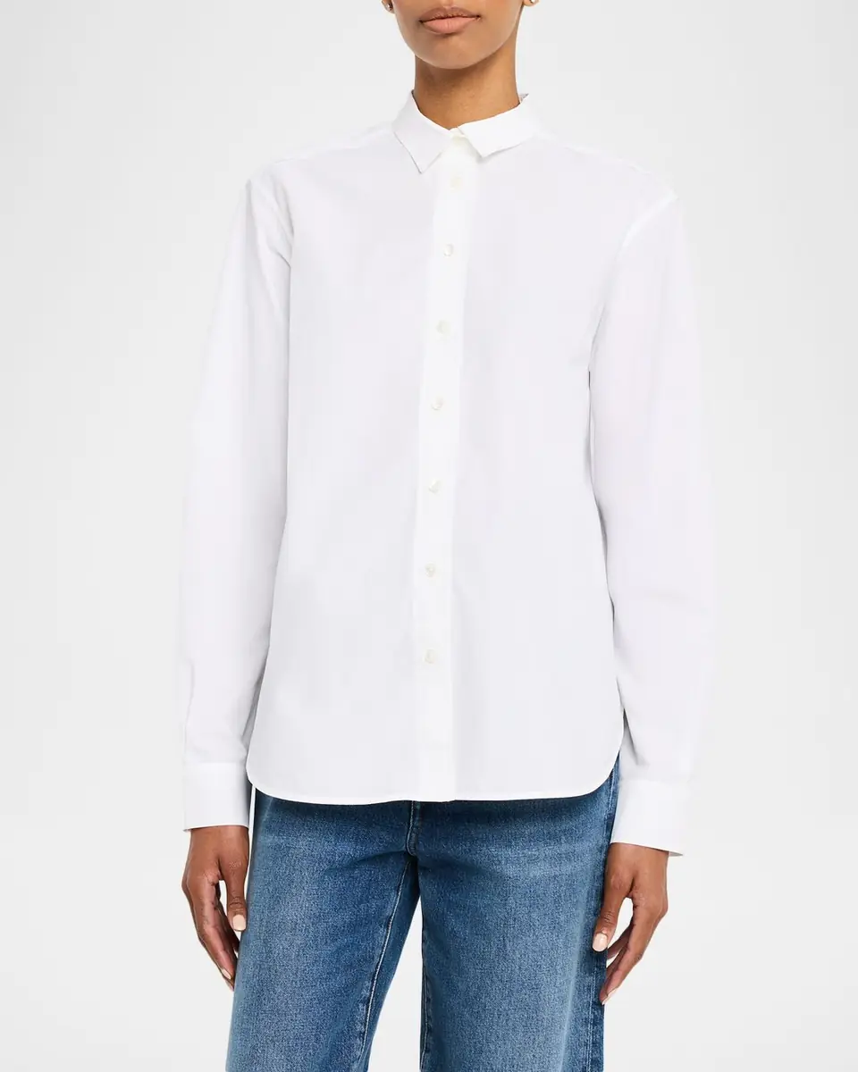 Toteme Signature Cotton Button-Down Shirt | Thumbnail 8