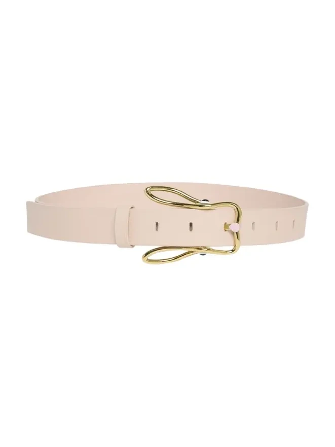 Bunny Buckle Leather Belt