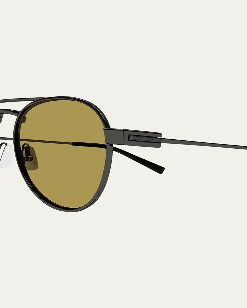 Saint Laurent Men's SL 708M Metal Round Sunglasses | Thumbnail 5 Saint Laurent Men's SL 708M Metal Round Sunglasses | Thumbnail 5