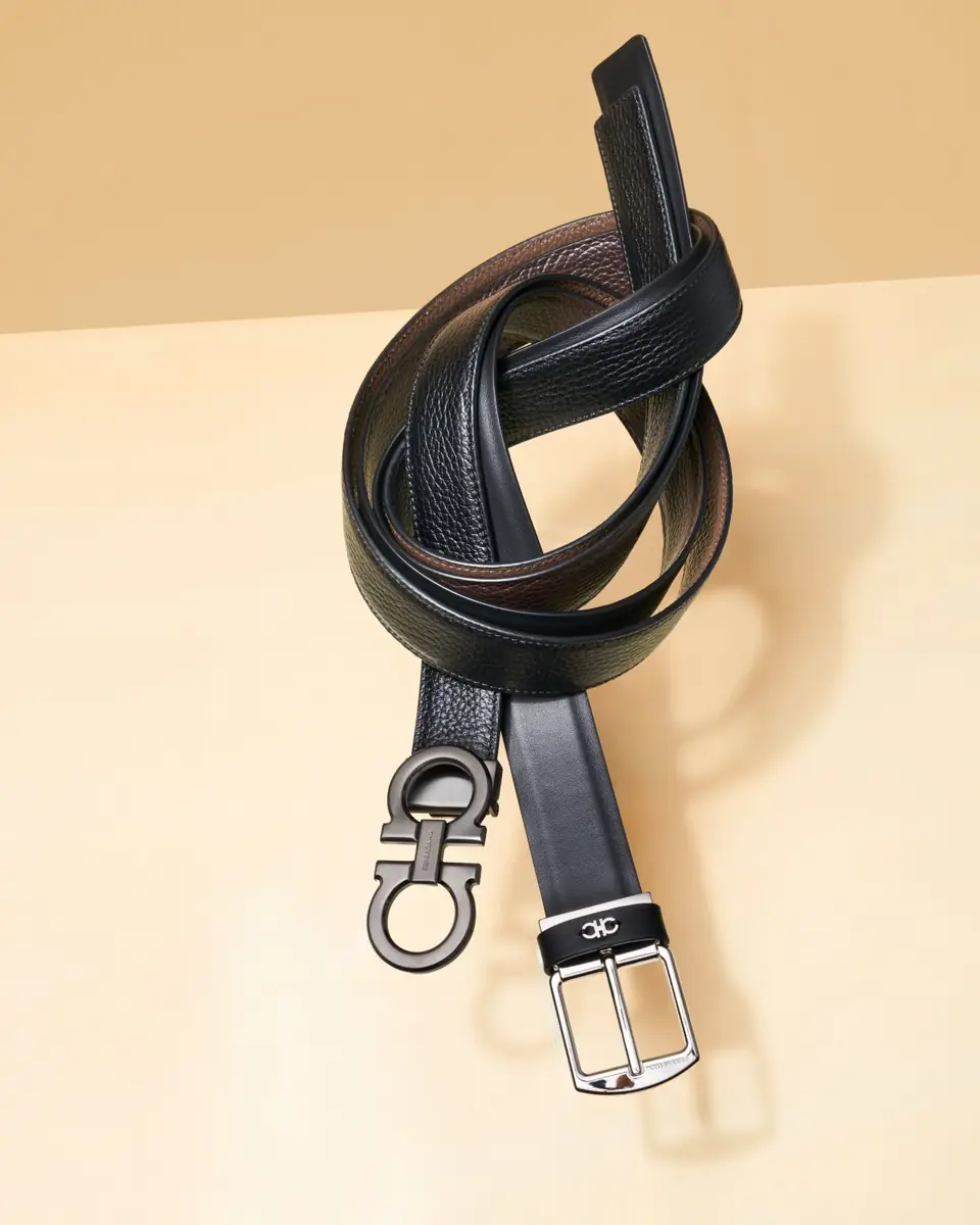 Ferragamo Men's Reversible Gancini-Buckle Belt | Thumbnail 7 Ferragamo Men's Reversible Gancini-Buckle Belt | Thumbnail 7