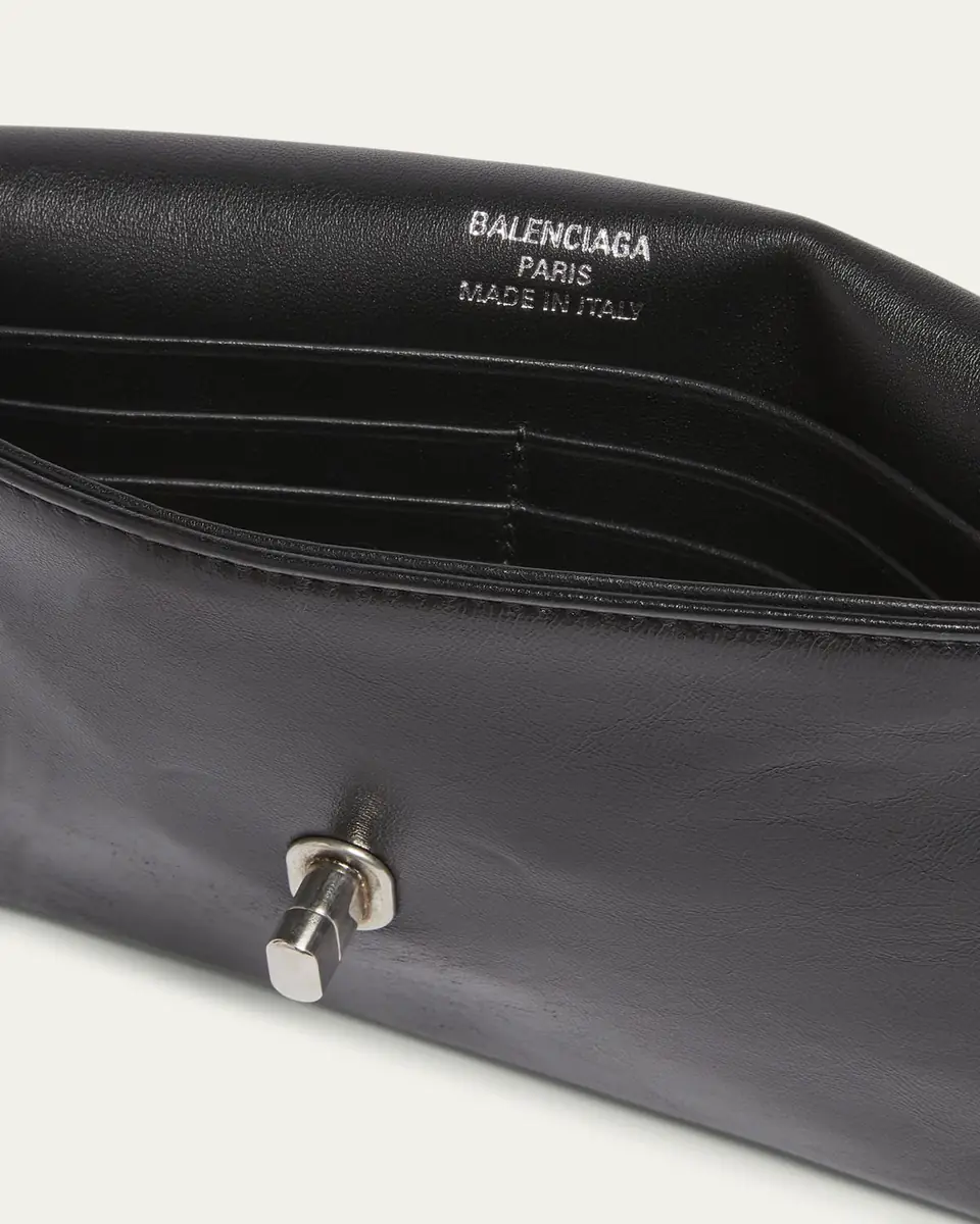 Balenciaga BB Soft Leather Phone Wallet on Chain | Thumbnail 4 Balenciaga BB Soft Leather Phone Wallet on Chain | Thumbnail 4