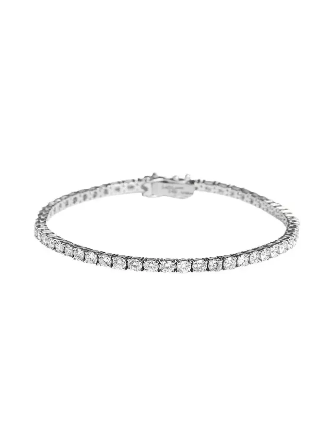 14K White Gold Lab Grown Diamond Tennis Bracelet, 7"L, 5.00tcw 14K White Gold Lab Grown Diamond Tennis Bracelet, 7"L, 5.00tcw