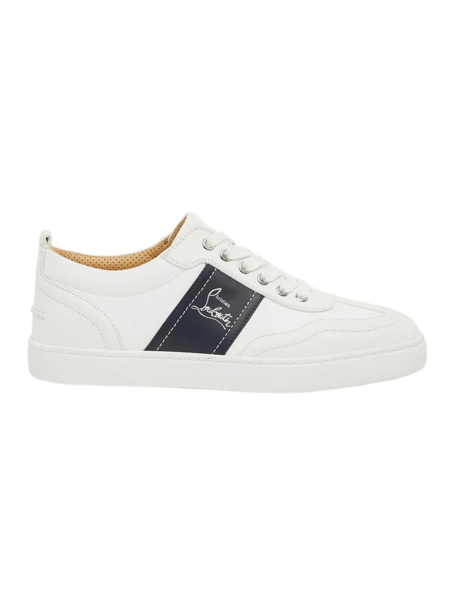 Christian Louboutin Men's Retero Canvas and Leather Low-Top Sneakers