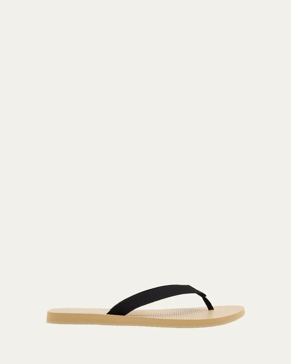 THE ROW Men's Dune Leather Flip Flop Sandals | Thumbnail 6