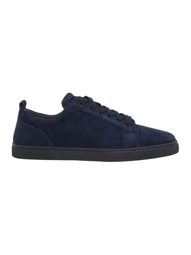 Christian Louboutin Men's Louis Junior Suede Red Sole Sneakers