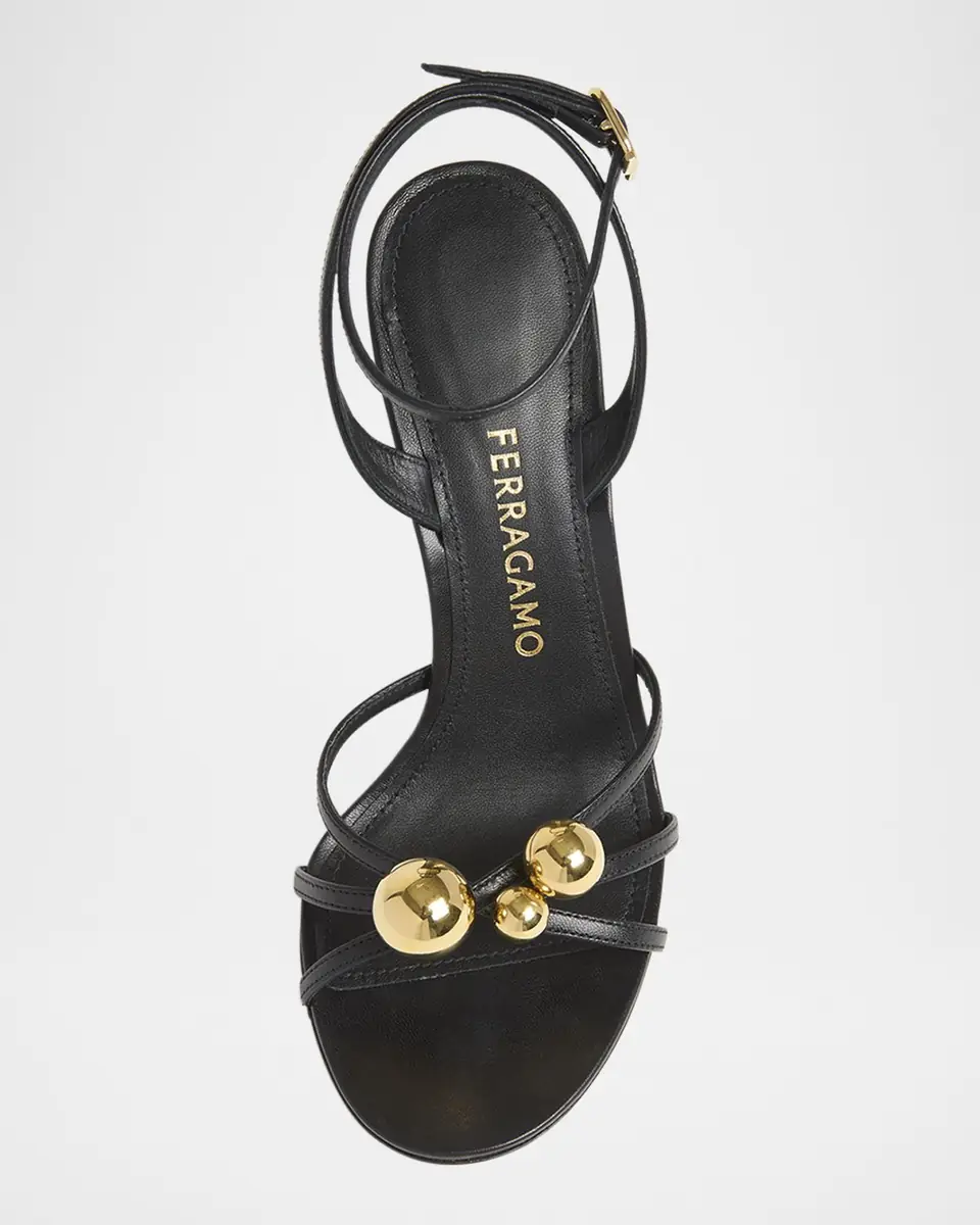 Ferragamo Karina Strappy Spheres Ankle-Strap Sandals | Thumbnail 3 Ferragamo Karina Strappy Spheres Ankle-Strap Sandals | Thumbnail 3