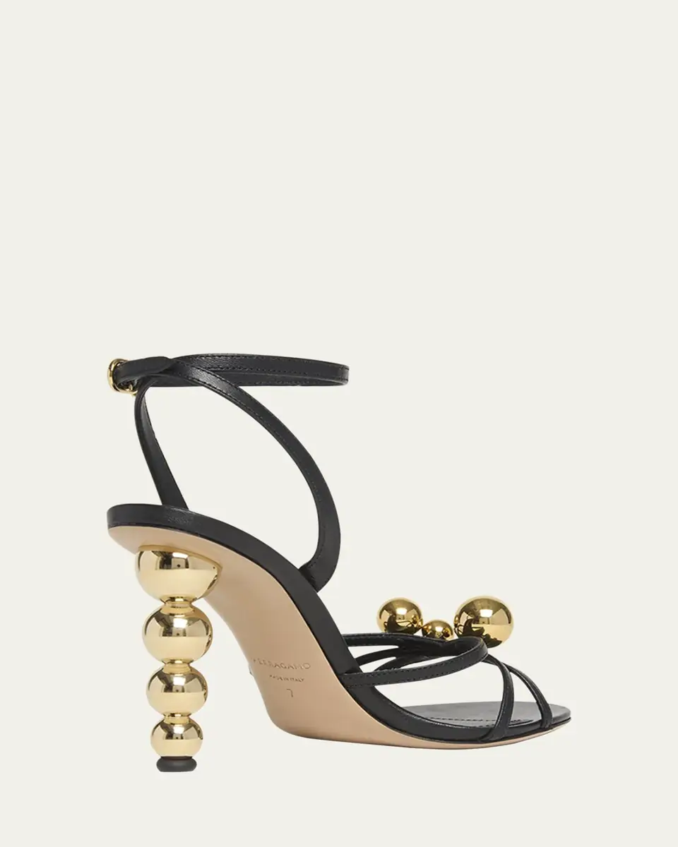 Ferragamo Karina Strappy Spheres Ankle-Strap Sandals | Thumbnail 5 Ferragamo Karina Strappy Spheres Ankle-Strap Sandals | Thumbnail 5