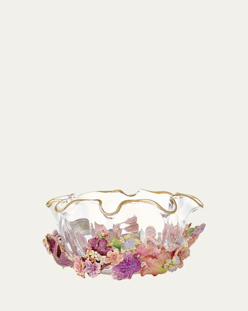Jay Strongwater Small Bouquet Ruffle Flower Bowl | Thumbnail 3