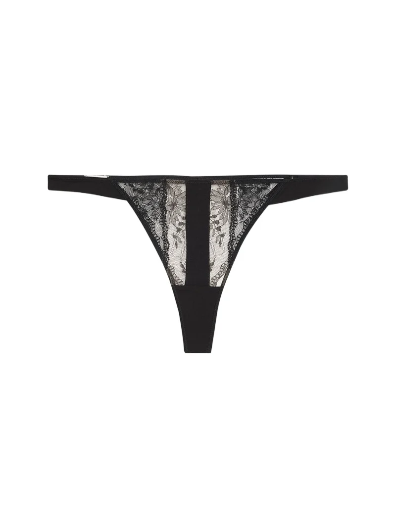Midnight Kiss Lace & Microfiber Tanga Midnight Kiss Lace & Microfiber Tanga