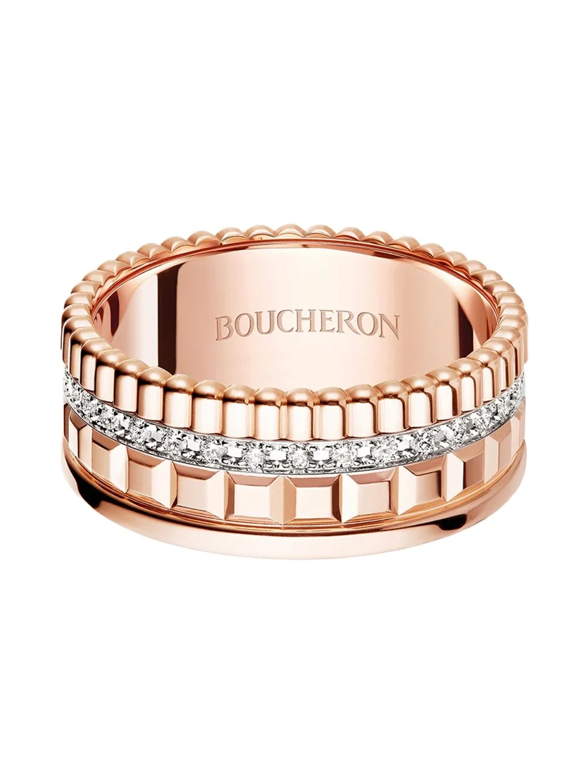Quatre Radiant Edition Small Ring with Diamonds