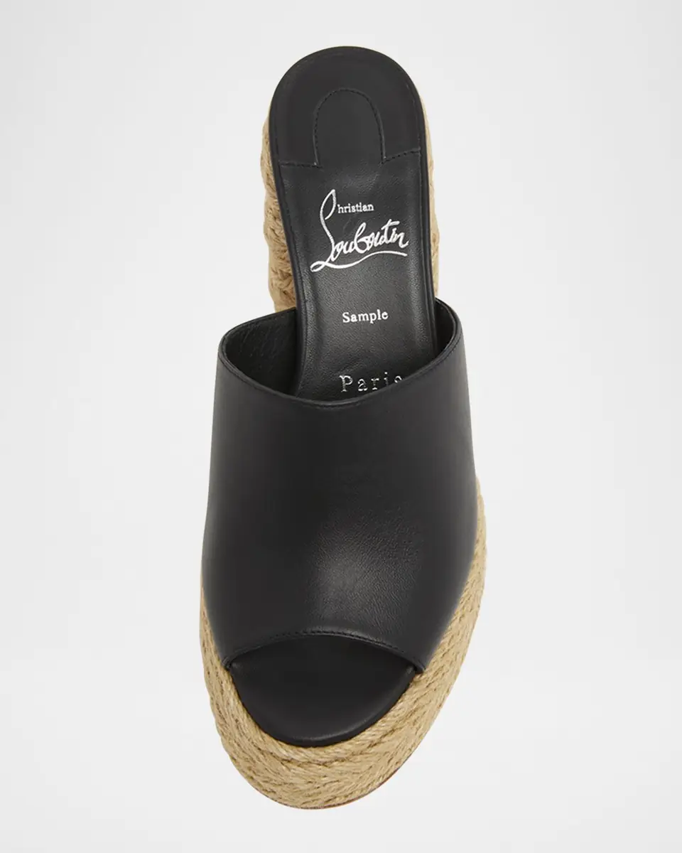Christian Louboutin 85mm Calakala Leather Espadrille Mules | Thumbnail 11 Christian Louboutin 85mm Calakala Leather Espadrille Mules | Thumbnail 11