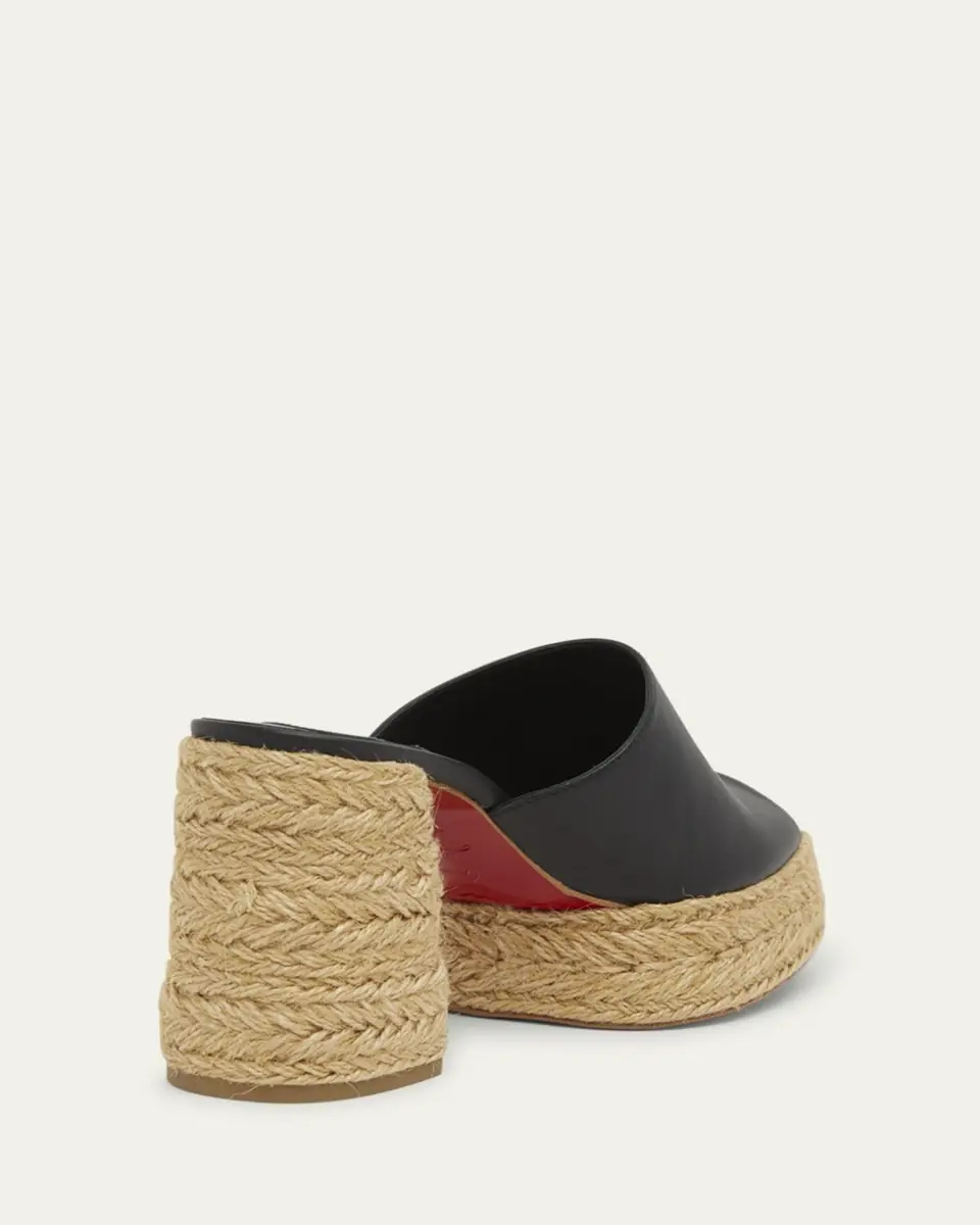 Christian Louboutin 85mm Calakala Leather Espadrille Mules | Thumbnail 7 Christian Louboutin 85mm Calakala Leather Espadrille Mules | Thumbnail 7