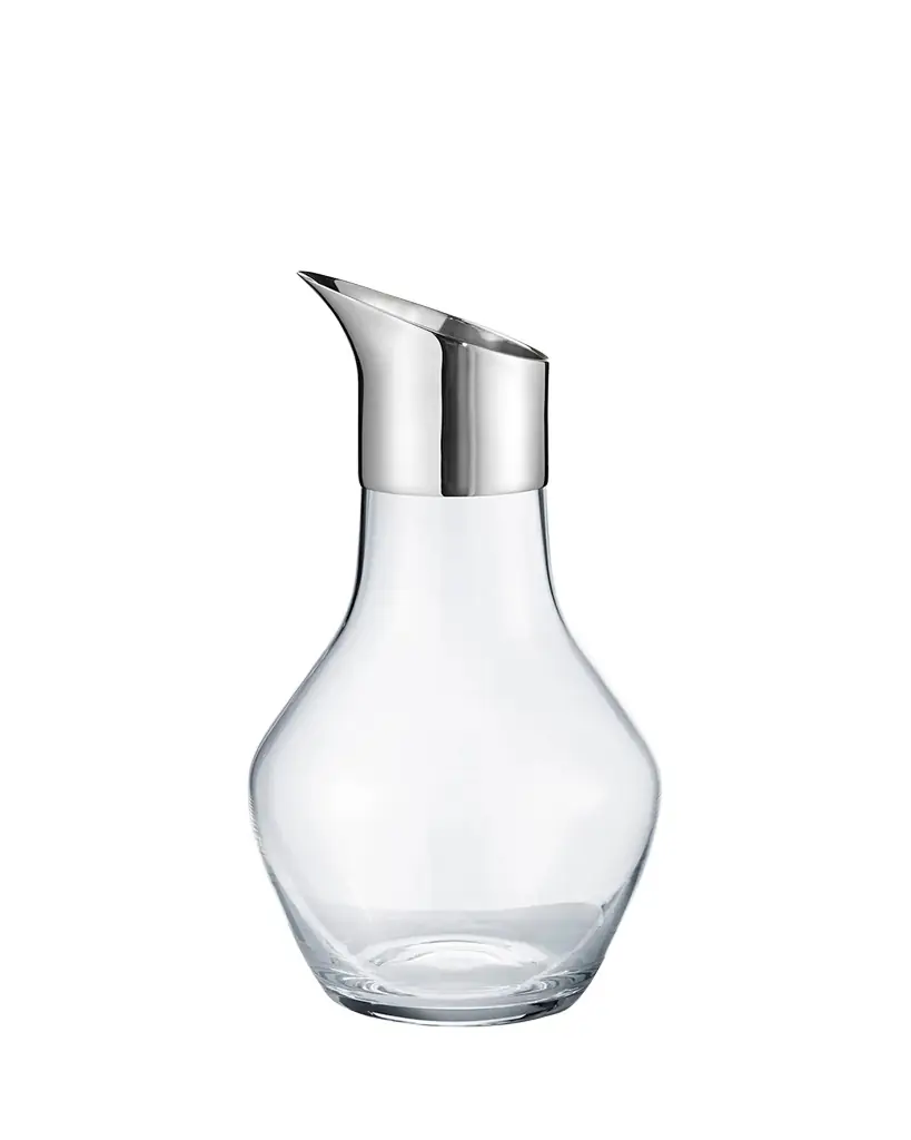 Georg Jensen Sky Glass & Stainless Steel Water Pitcher