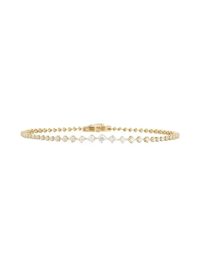 14K Gold Flawless Graduating Diamond Tennis Bracelet 14K Gold Flawless Graduating Diamond Tennis Bracelet