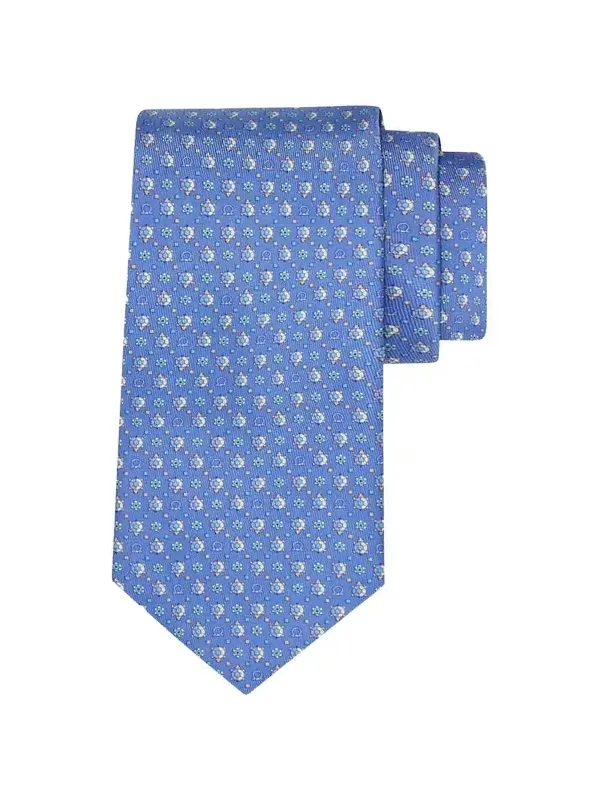 Men's Gancio Turtle-Print Tie Men's Gancio Turtle-Print Tie