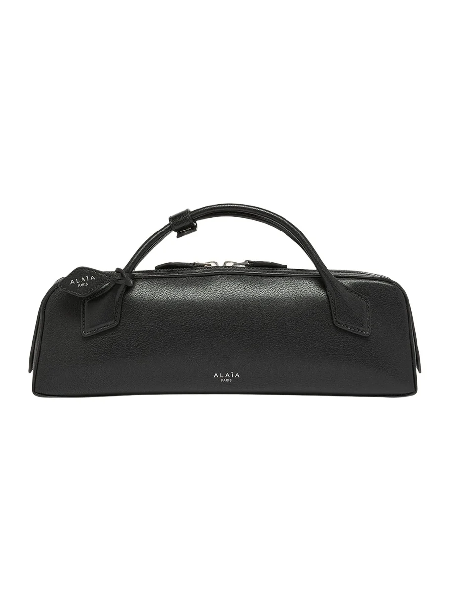 Le Teckel Top-Handle Bag in Grained Leather Le Teckel Top-Handle Bag in Grained Leather