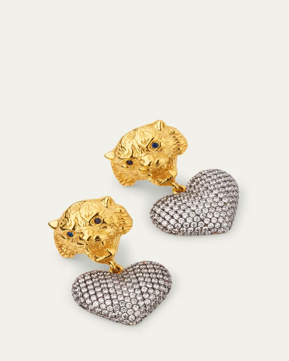 Begüm Khan Tiger Heart Dangle Earrings | Thumbnail 3