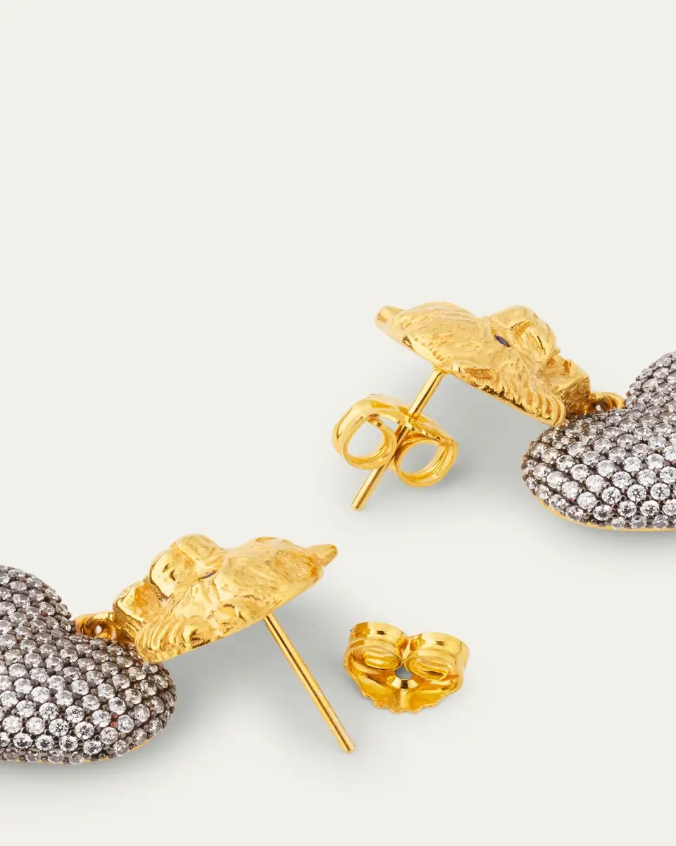Begüm Khan Tiger Heart Dangle Earrings | Thumbnail 4