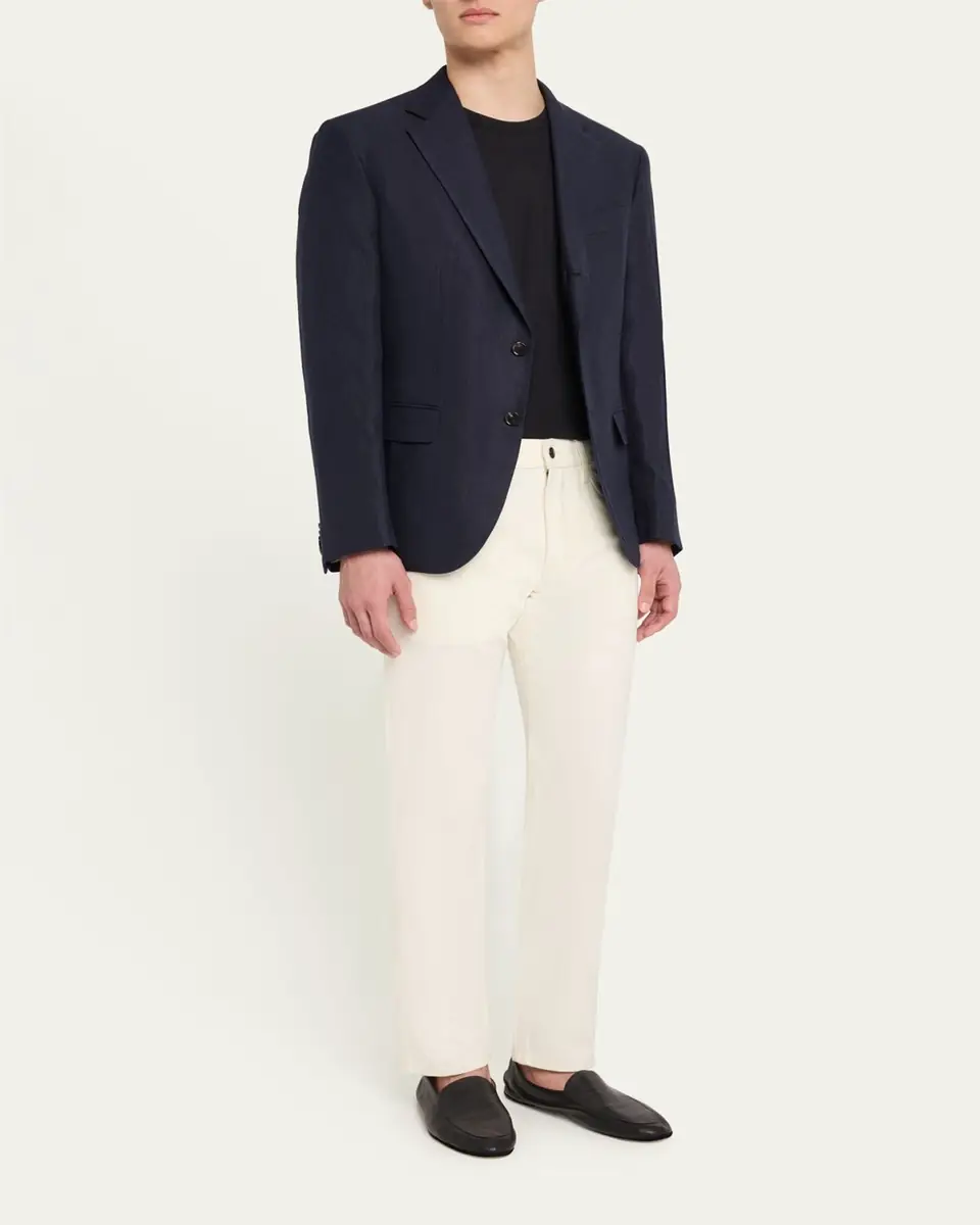 Loro Piana Men's Quarona Soft Denim Pants | Thumbnail 2 Loro Piana Men's Quarona Soft Denim Pants | Thumbnail 2