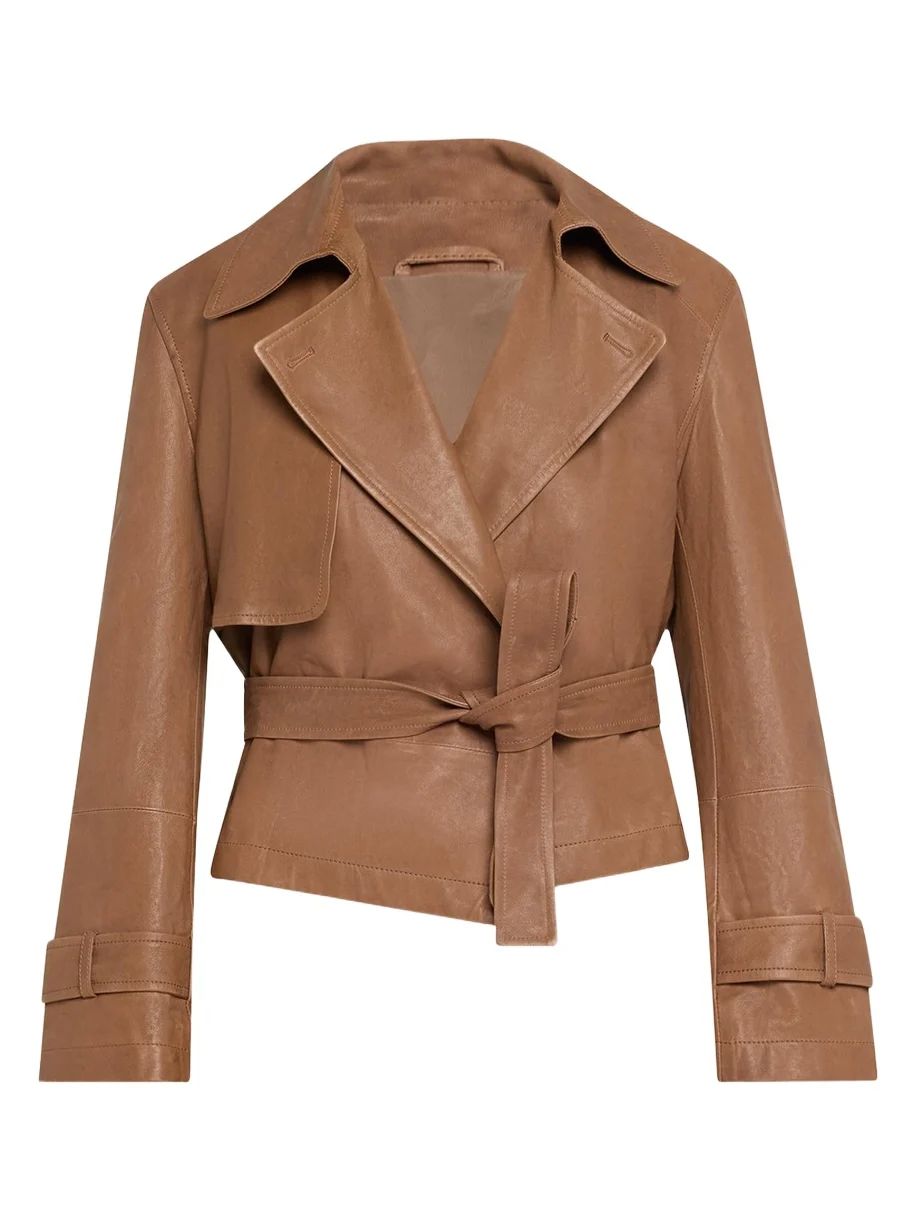 Vintage Napa Leather Cropped Trench Vintage Napa Leather Cropped Trench