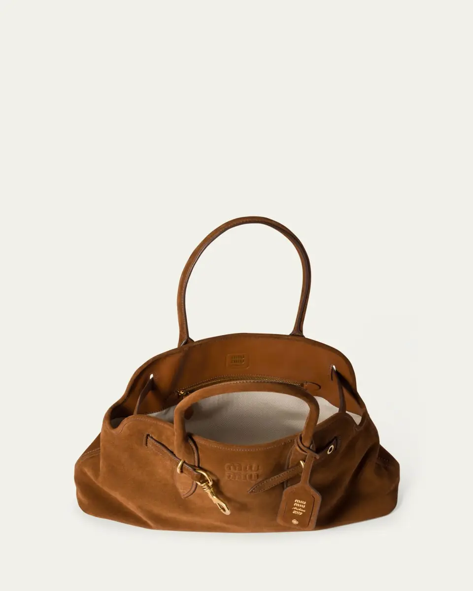 Miu Miu Aventure Suede Shoulder Bag | Thumbnail 4