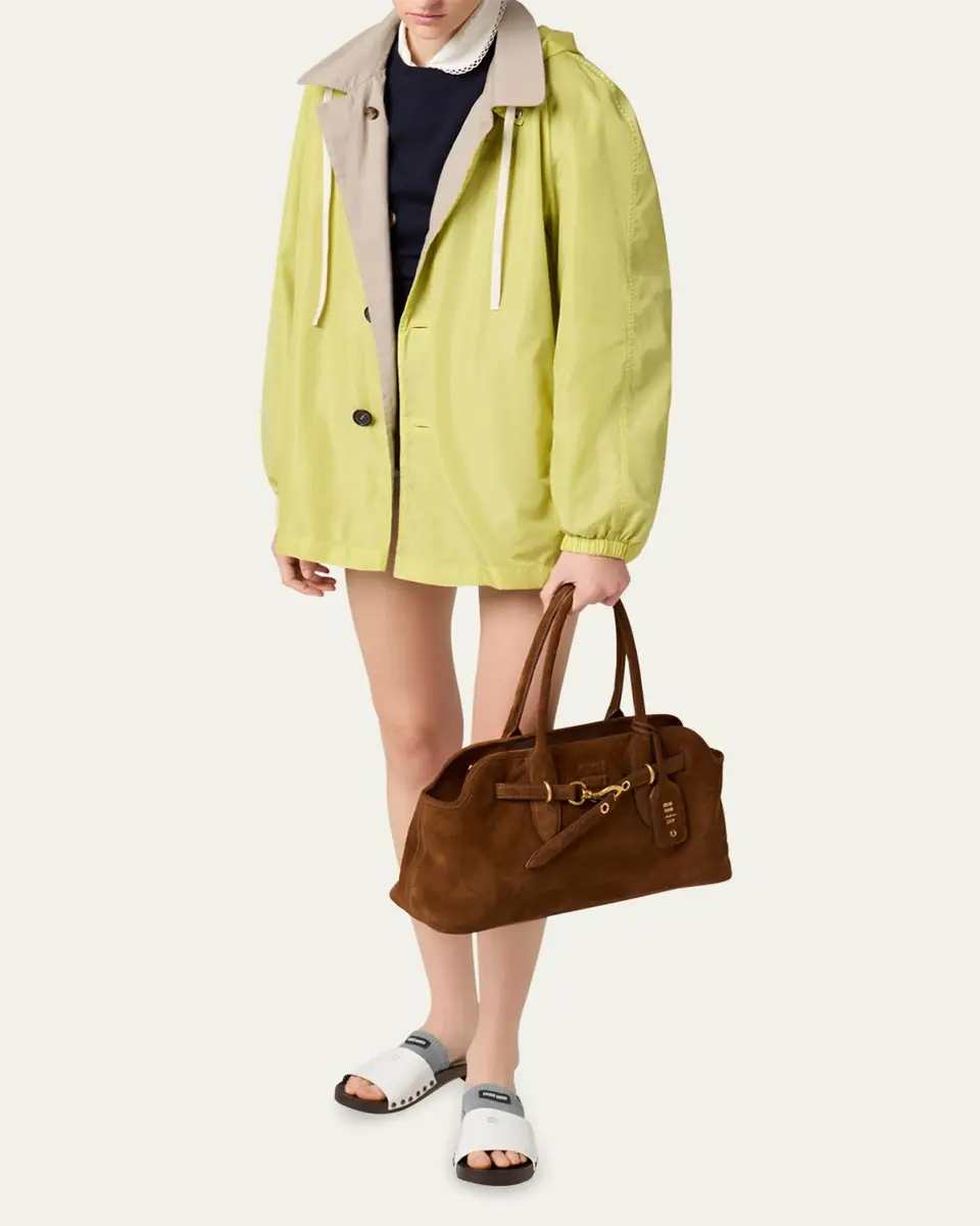 Miu Miu Aventure Suede Shoulder Bag | Thumbnail 5