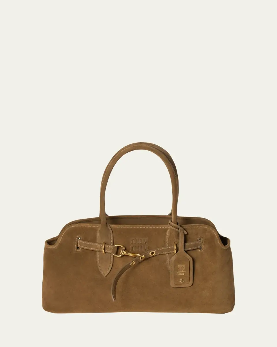 Miu Miu Aventure Suede Shoulder Bag | Thumbnail 6