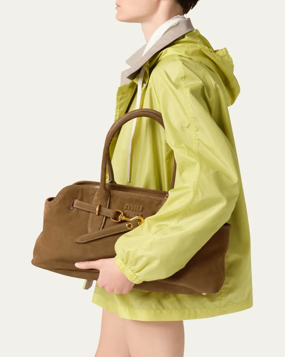 Miu Miu Aventure Suede Shoulder Bag | Thumbnail 7