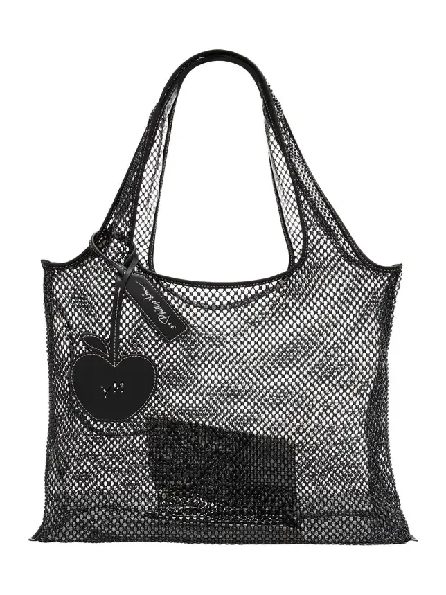 Embellished Mesh Market Tote Bag Embellished Mesh Market Tote Bag