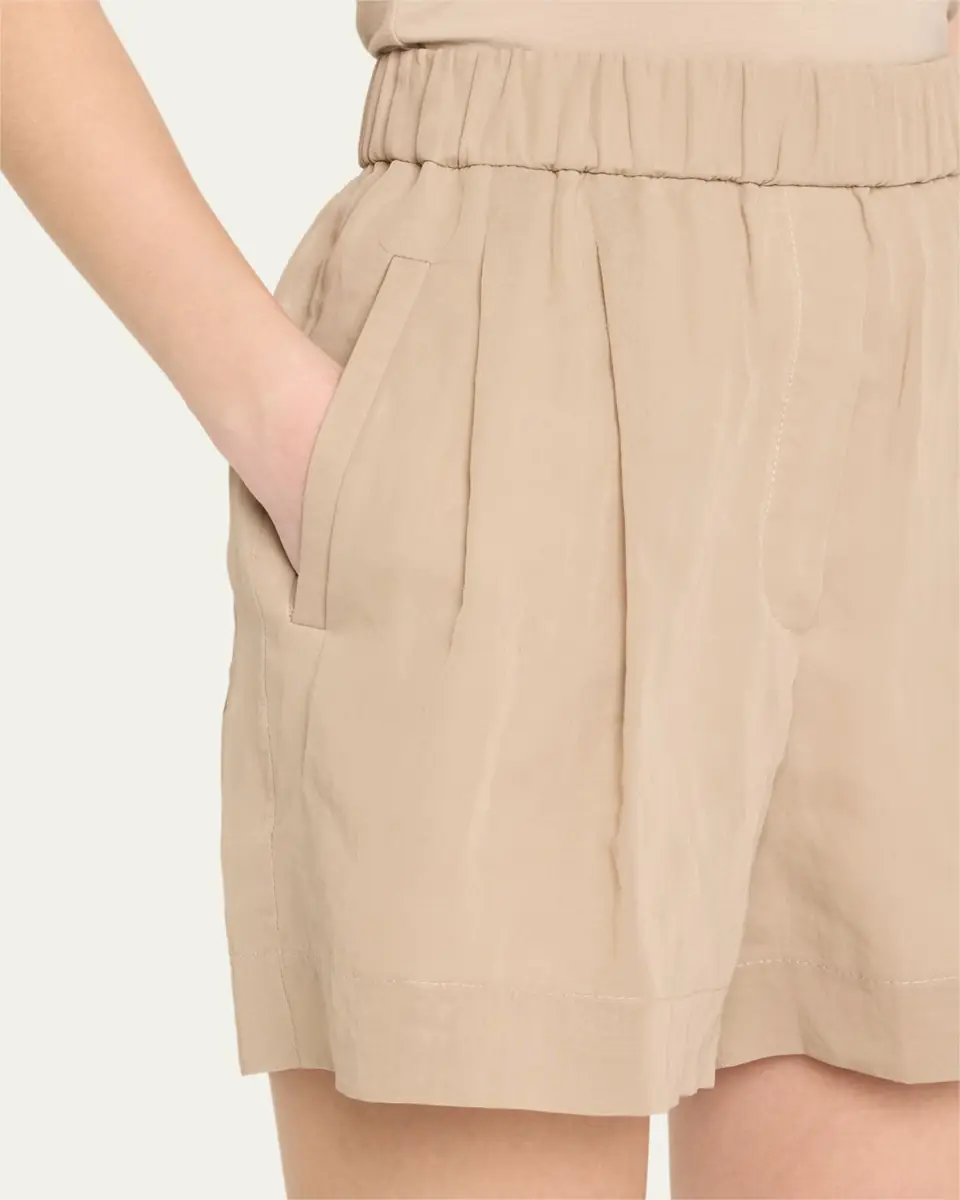 Brunello Cucinelli Pull-Up Cotton Gauze Shorts | Thumbnail 5 Brunello Cucinelli Pull-Up Cotton Gauze Shorts | Thumbnail 5