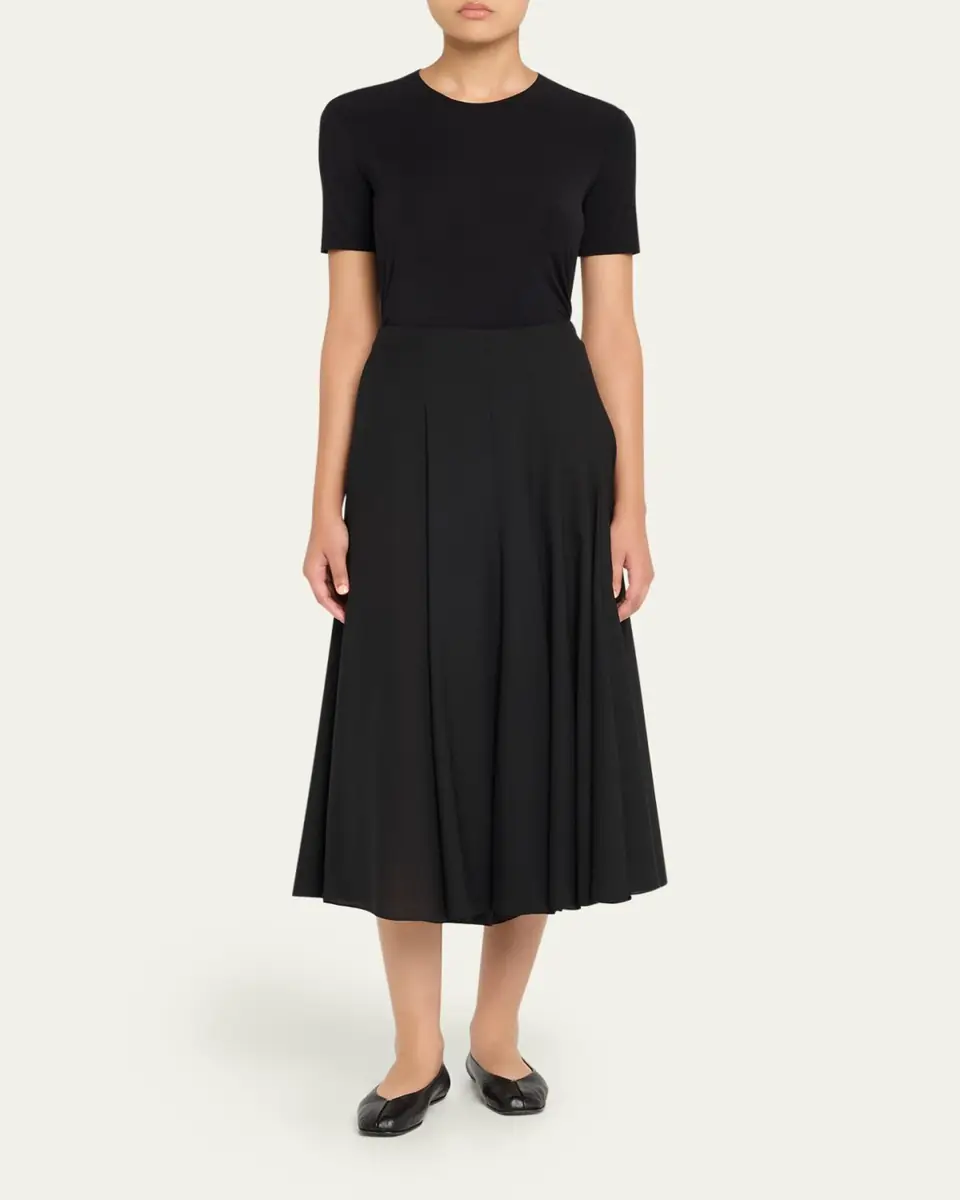 Wolford Pure Jersey Short-Sleeve Crewneck Top | Thumbnail 2