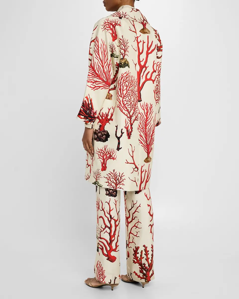Libertine Venetian Coral Oversized Coat | Thumbnail 2