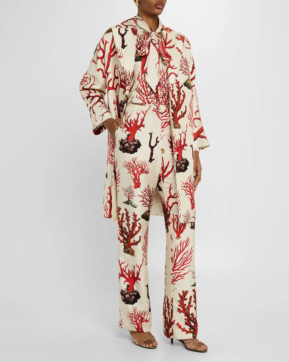 Libertine Venetian Coral Oversized Coat | Thumbnail 3