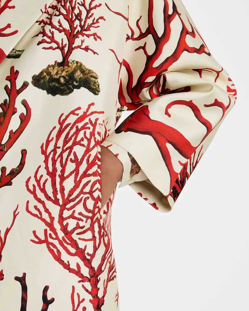 Libertine Venetian Coral Oversized Coat | Thumbnail 4
