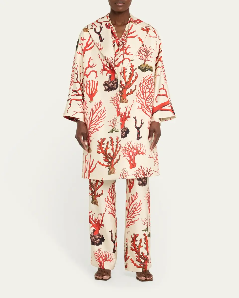 Libertine Venetian Coral Oversized Coat | Thumbnail 6