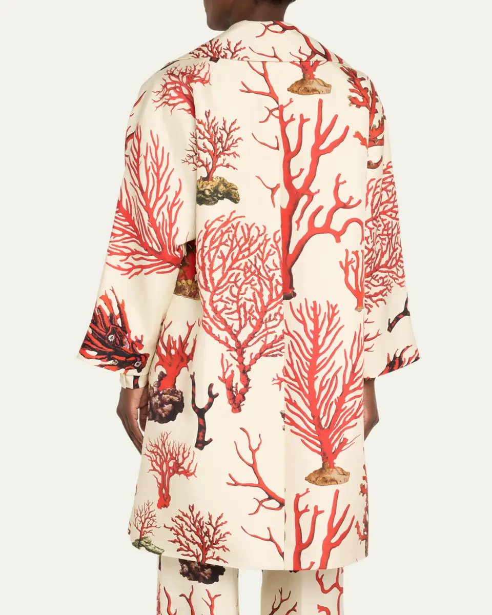 Libertine Venetian Coral Oversized Coat | Thumbnail 7