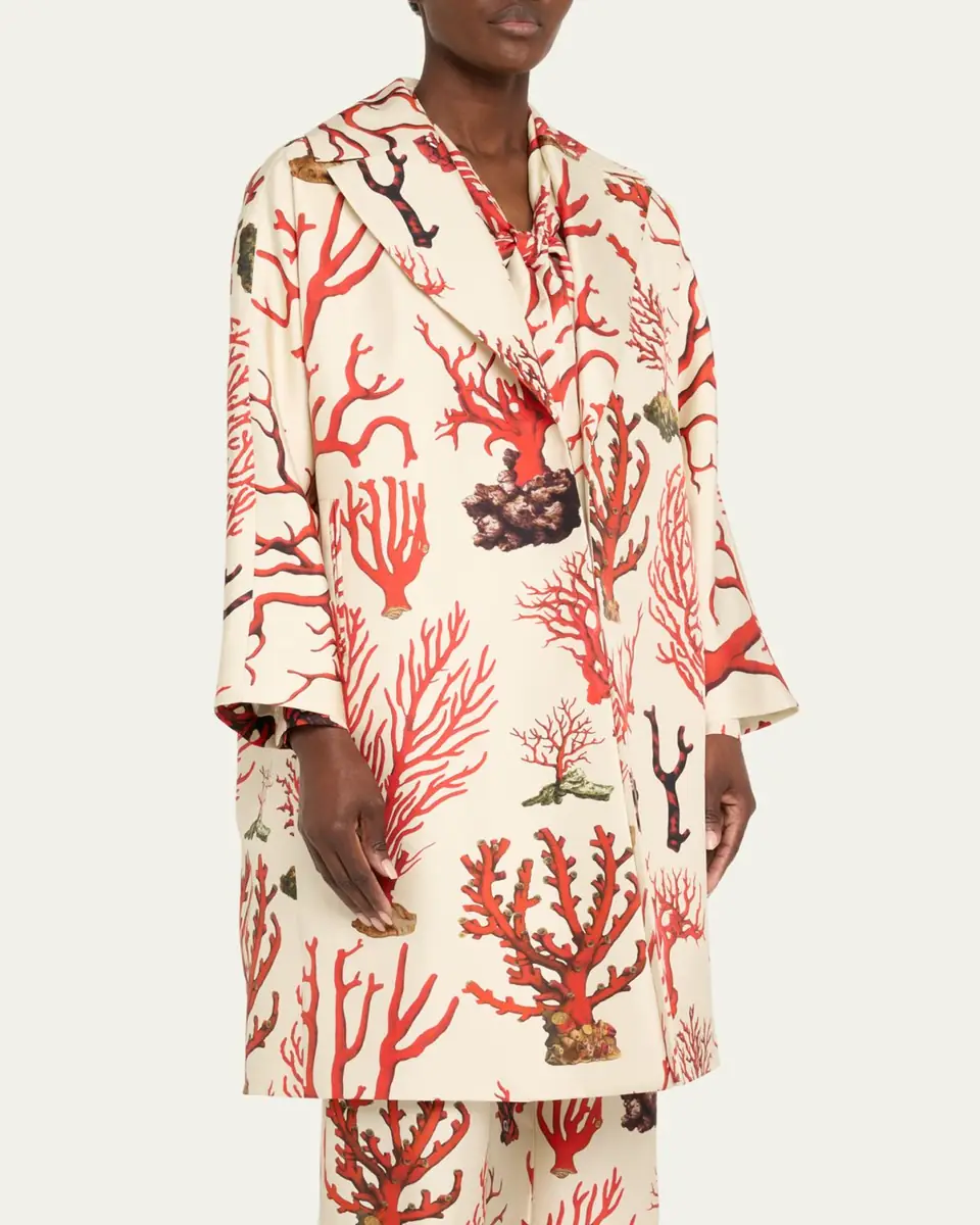 Libertine Venetian Coral Oversized Coat | Thumbnail 8