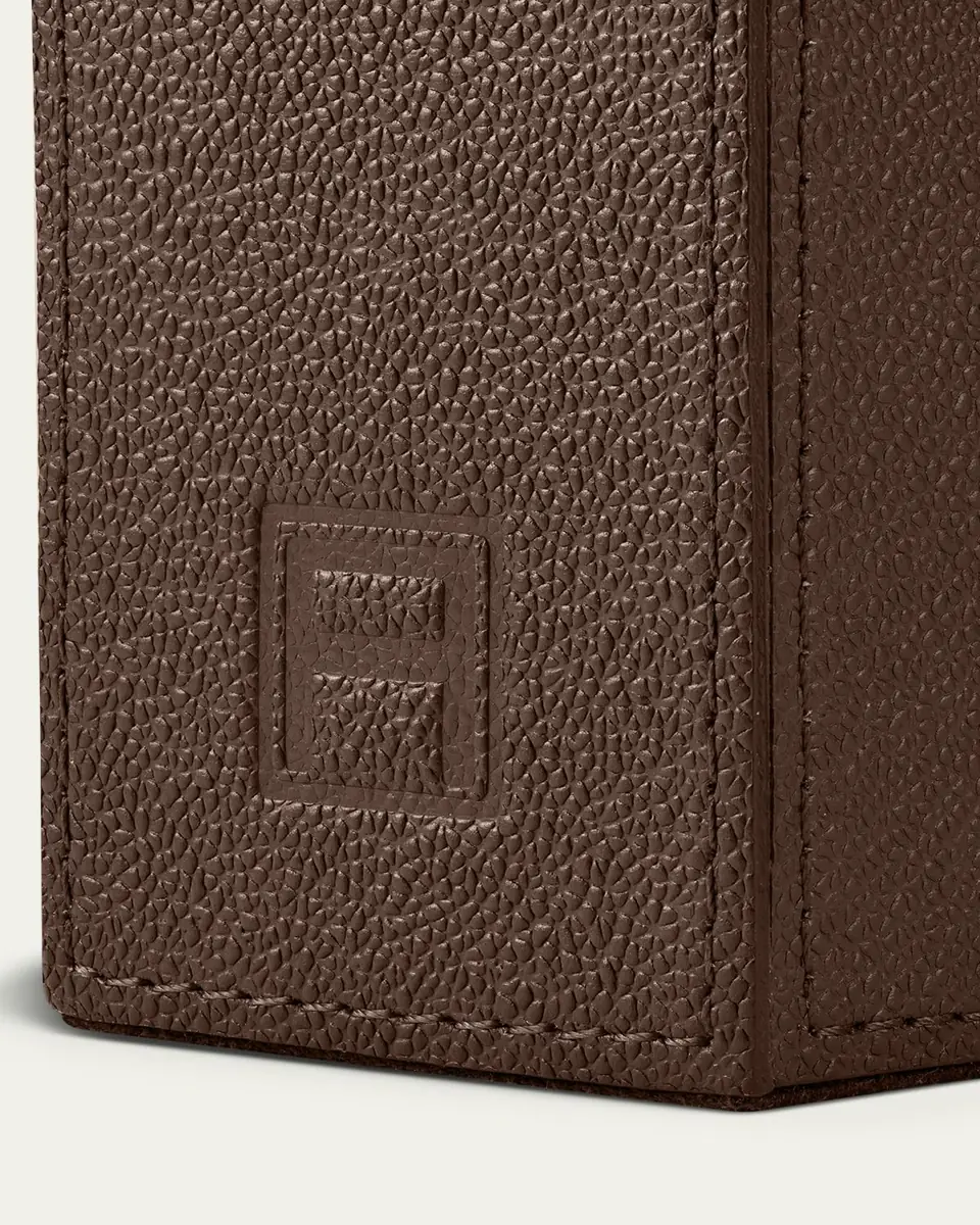ASSOULINE Cubist L Brown Leather Bookend | Thumbnail 4 ASSOULINE Cubist L Brown Leather Bookend | Thumbnail 4