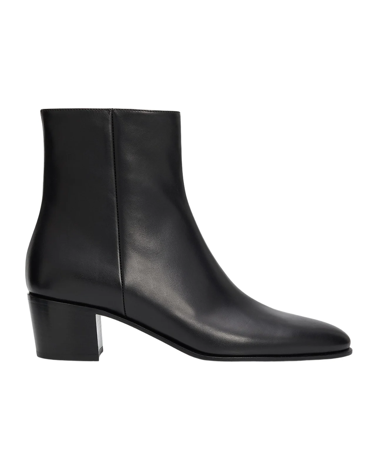Gianvito Rossi 45mm Glove Leather Block-Heel Booties