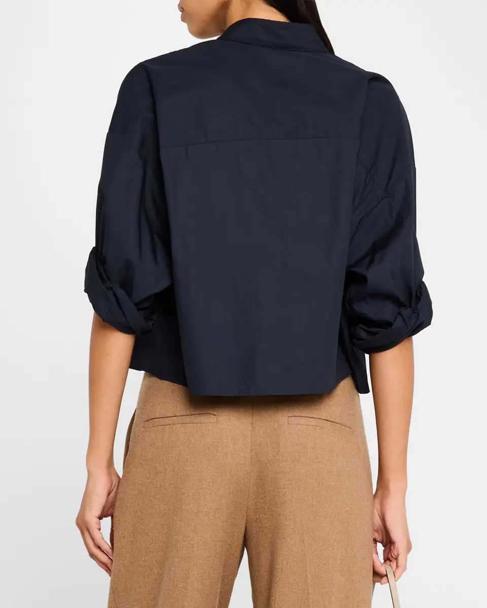 TWP Next Ex Cropped Shirt in Superfine Cotton | Thumbnail 2