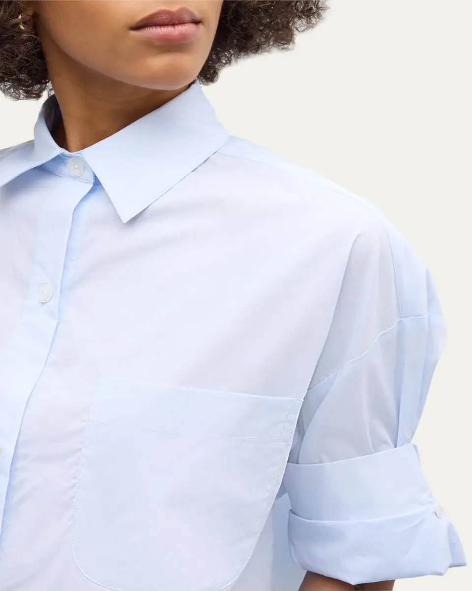 TWP Next Ex Cropped Shirt in Superfine Cotton | Thumbnail 14
