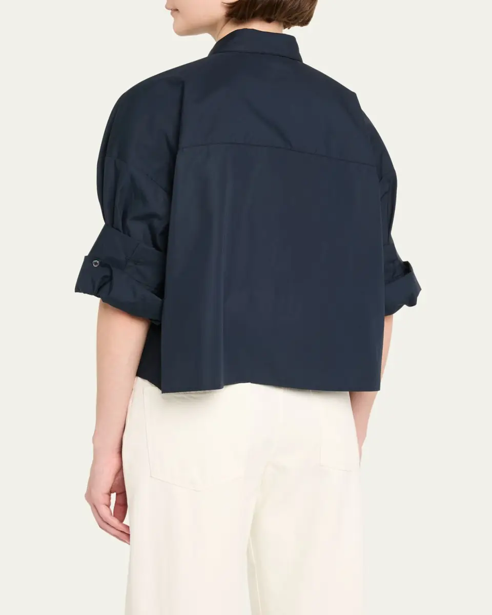 TWP Next Ex Cropped Shirt in Superfine Cotton | Thumbnail 16