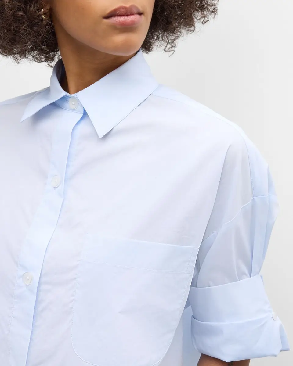 TWP Next Ex Cropped Shirt in Superfine Cotton | Thumbnail 28