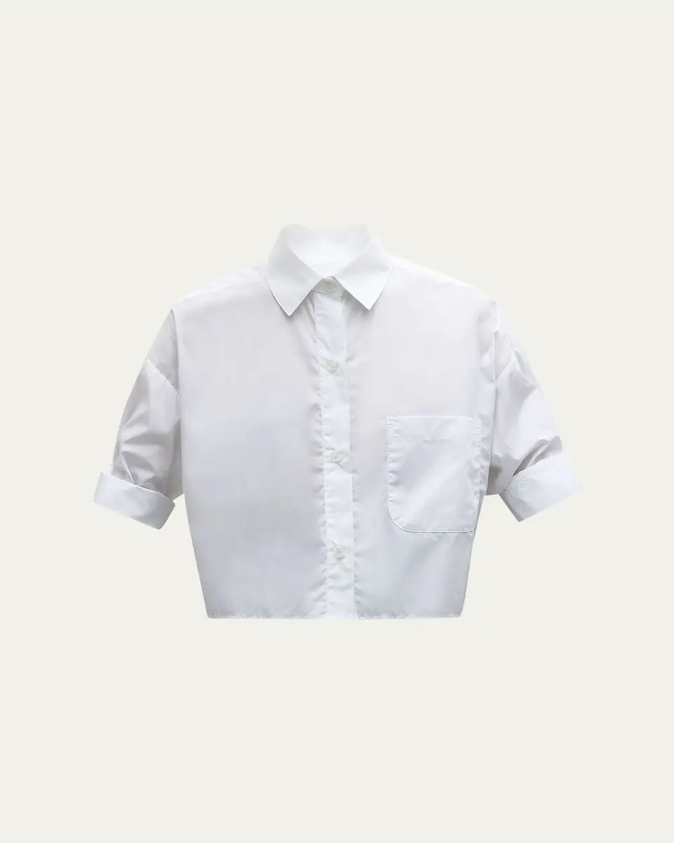 TWP Next Ex Cropped Shirt in Superfine Cotton | Thumbnail 5