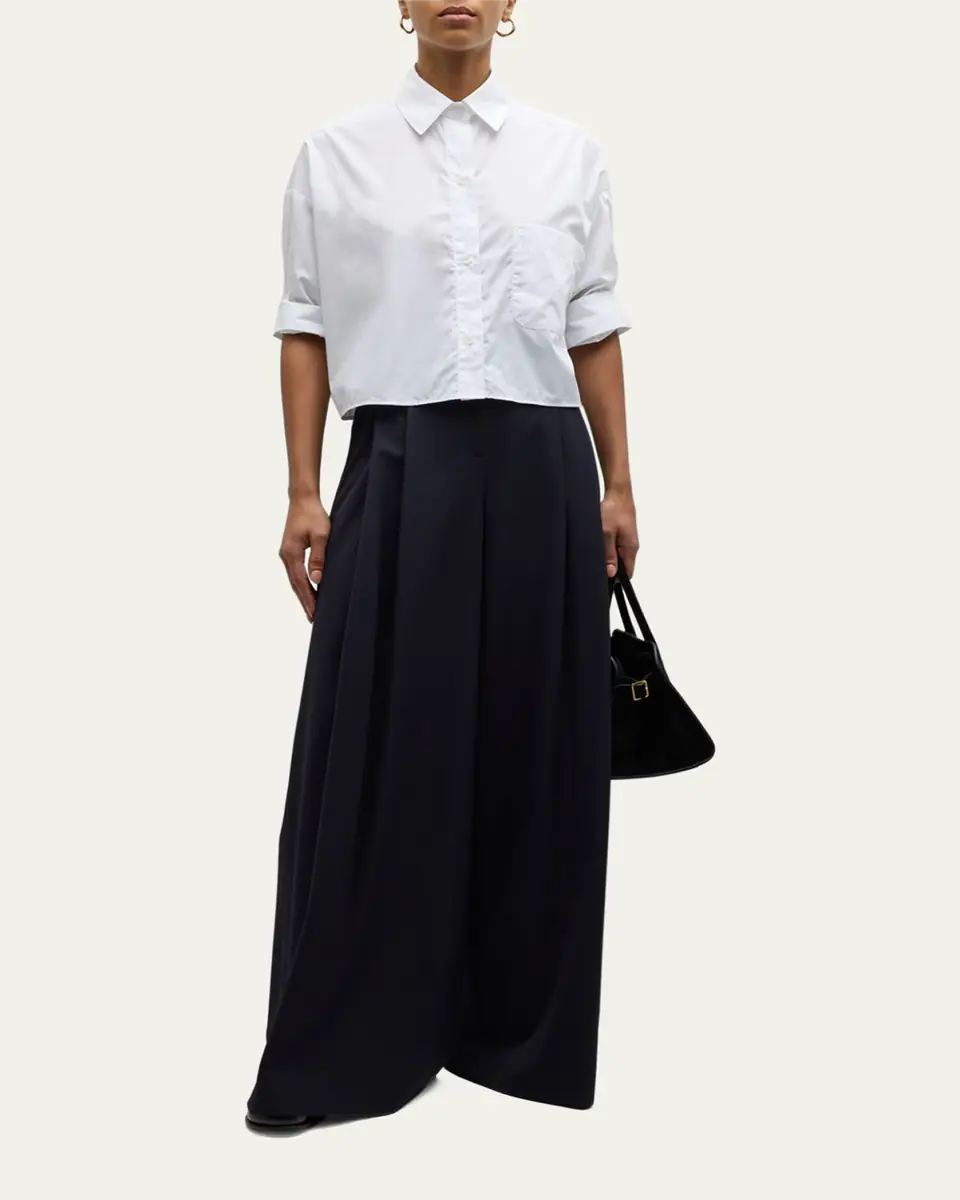 TWP Next Ex Cropped Shirt in Superfine Cotton | Thumbnail 6