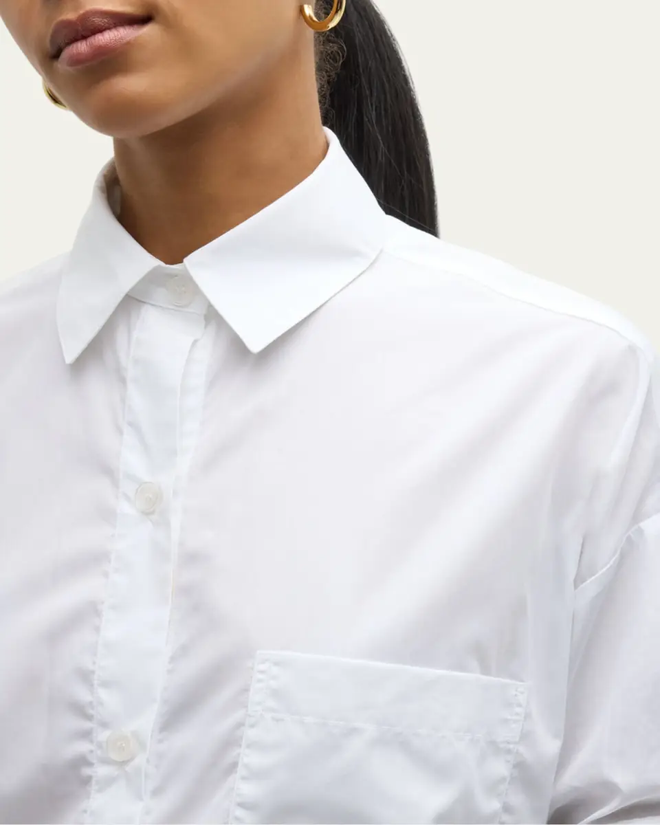 TWP Next Ex Cropped Shirt in Superfine Cotton | Thumbnail 9