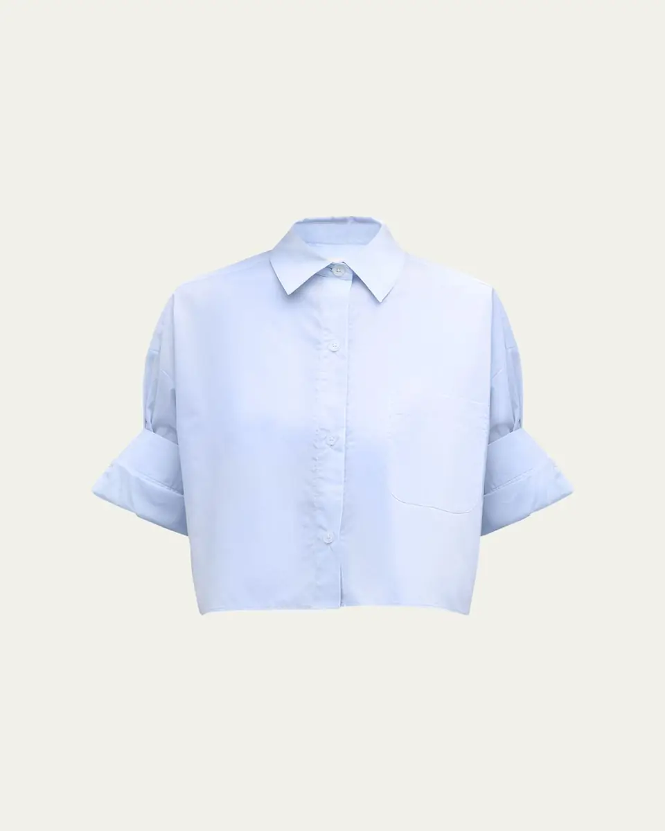 TWP Next Ex Cropped Shirt in Superfine Cotton | Thumbnail 10